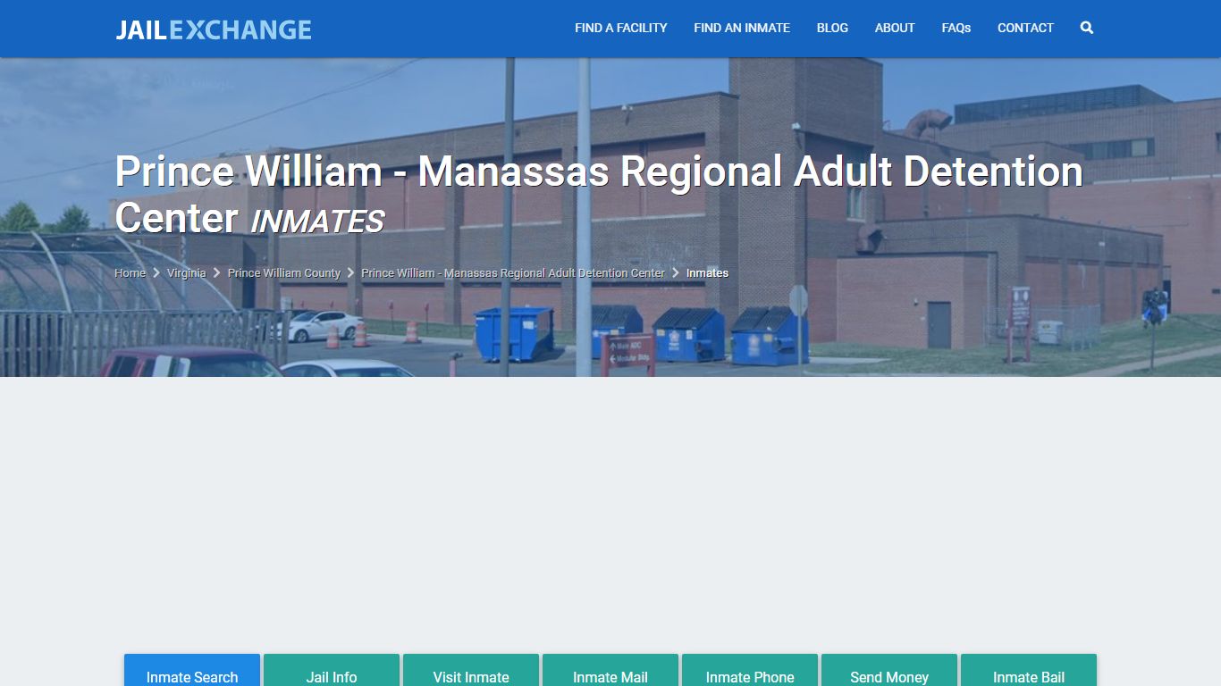 Prince William - Manassas Regional Detention Center Inmate Search